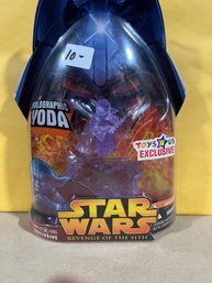 STAR WARS Revenge Of The Sith Holographic Yoda Toys R Us Exclusive 3.75' Figure