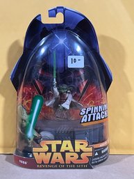 Star Wars Yoda Revenge Of The Sith 3.75' Action Figure New Spinning Action New
