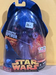 Star Wars Revenge Of The Sith Holographic Emperor Action Figure
