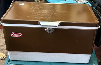 Vintage Brown Coleman Cooler