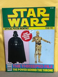 1977 Star Wars Official Poster Monthly Issue 5 (Five)