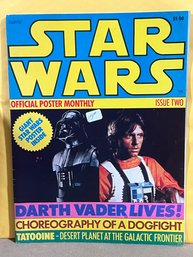 VINTAGE STAR WARS OFFICIAL POSTER MONTHLY ISSUE #2 1977