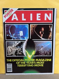 Alien Official Poster Magazine #1 1979 Full Color Fold-Out Wall