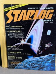 STARLOG # 5 MAGAZINE 1977 STAR TREK SPACE 1999 3D IN COMICS AND MOVIES SCI-FI