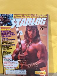 Starlog Magazine Aug 1984 #85 Arnold Schwarzenegger Blade Runner Poster