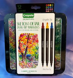 Crayola Signature, Sketch And Detail Dual Tip Markers