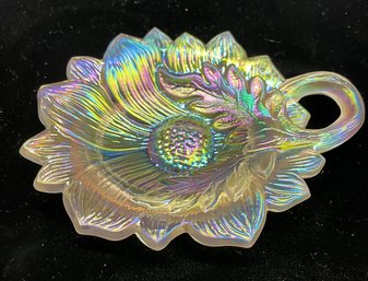 Fenton Sunflower Glass Ring Dish