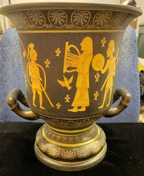 Large Classically Decorated Vase / Planter Roman Greek Design