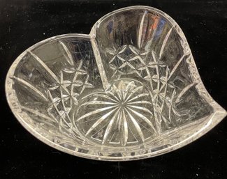 Waterford Crystal Glass Heart Shaped Candy Dish