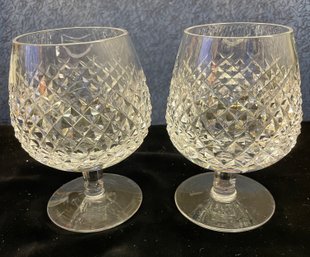 Pair Of Waterford Crystal Glass Stemware