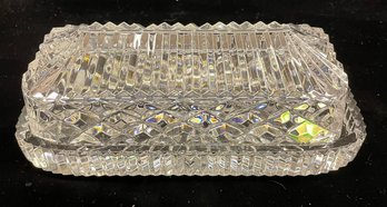 Waterford Crystal Glass Butter Dish