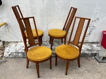 4 Mid Century Vintage 1960s Chairs