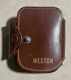 Vintage Weston Camera Analog Exposure Light Meter In Leather Case - Vintage Photography Accessory