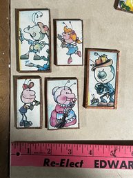 Set Of 5 Animated Magnets