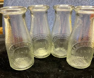 Set Of Four Dairy Milk By Heritage Co Bottles