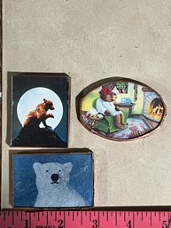 Set Of 3 Bear Magnets
