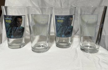 Set Of 4 Frank Sinatra September Of My Years Signatured Glasses