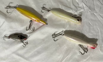 4 Pc Fishing Lure Set Includes Little Neck Popper And Needlefish Super N Fish Lure