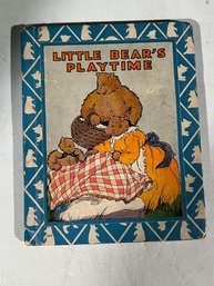Vintage BOOK LITTLE BEAR'S PLAYTIME-1936 BY Rand McNally Frances FOX