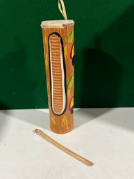 Vintage Musical Instrument Bongo Drum Souvenir Bamboo Jamaica