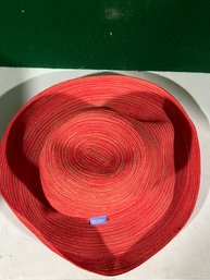 Wallaroo Hat Company Red Straw Hat