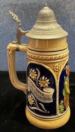 Beer Stein Made In Germany Metal Lid