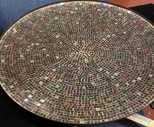 Large Round Crystal Mosaic Tile Wall Decor