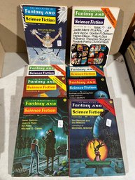 Set Of 8 - Fantasy And Science Fiction - Oct 74 (2) Oct 75 Sept 75 Aug 75 Dec 75 Jan 76 Feb 76