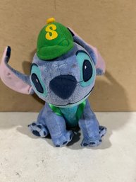 Disney Lilo & Stitch Plush With Green Hat Backpack School Student  8 1/2' Tall