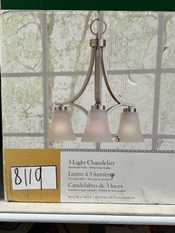 Allen & Roth Lyndsay 3-Light Satin Nickel Modern/Contemporary Dry Rated Chandelier New In Box