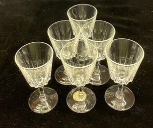 Cristal Daques Crystal Tiny Wine Shot Glasses Set Of Six