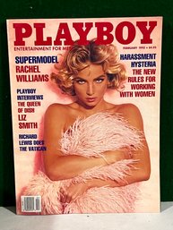 1992 February Playboy Magazine - Rachel Williams
