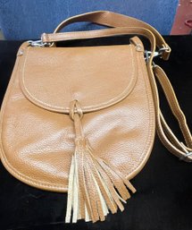 Vera Pelle Leather Saddle Bag / Handbag