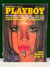 1977 February Playboy Magazine - Raquel Welch