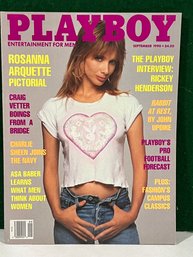 1990 September Playboy Magazine - Rosanna Arquette Cover Kerri Kendall Centerfold