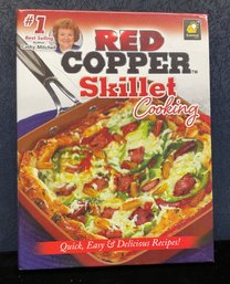 Red Copper Skillet Brand Cooking Cookbook Like New