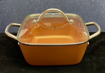 Red Copper Brand Cook Baking Dish With Lid, New