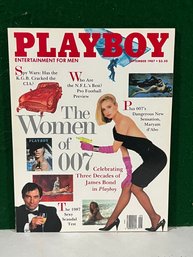 1987 September Playboy Magazine - The Women Of 007 Maryam D'Abo