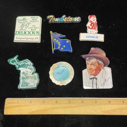 Seven Refrigerator Magnets Tombstone Alaska Will Rogers