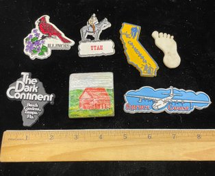 Seven Refrigerator Magnets California Foot Spruce Goose