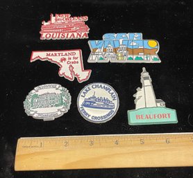 Six Refrigerator Magnets Beaufort New Orleans Maryland