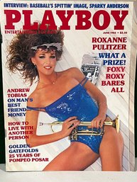 1985 June Playboy Magazine - POTM Roxanne Pulitzer