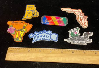 Six Refrigerator Magnets Hawaii Minnesota San Francisco