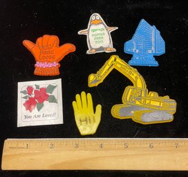 Six Refrigerator Magnets Penguin Hawaii Heavy Equipment