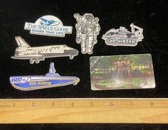 Six Refrigerator Magnets Memorial Planes Astr