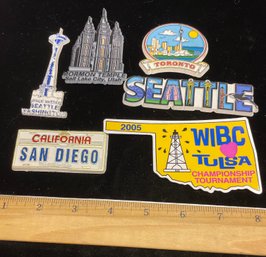 Six Refrigerator Magnets Toronto WIBC Tulsa Seattle