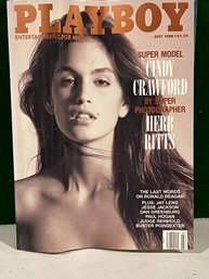 1988 July Playboy Magazine - Cindy Crawford