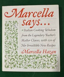 Marcella Says Italian Cookbook