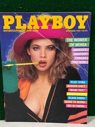 1985 November Playboy Magazine - Cover: Teri Weigel  Playmate: Pam Saunders