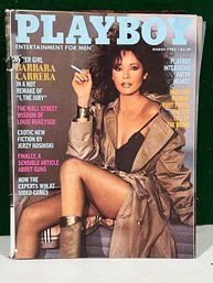 1982 March Playboy Magazine - Barbara Carrera - Playmate Karen Witter